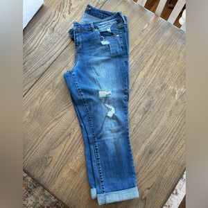 Torrid cropped straight legged jeans, size 16.